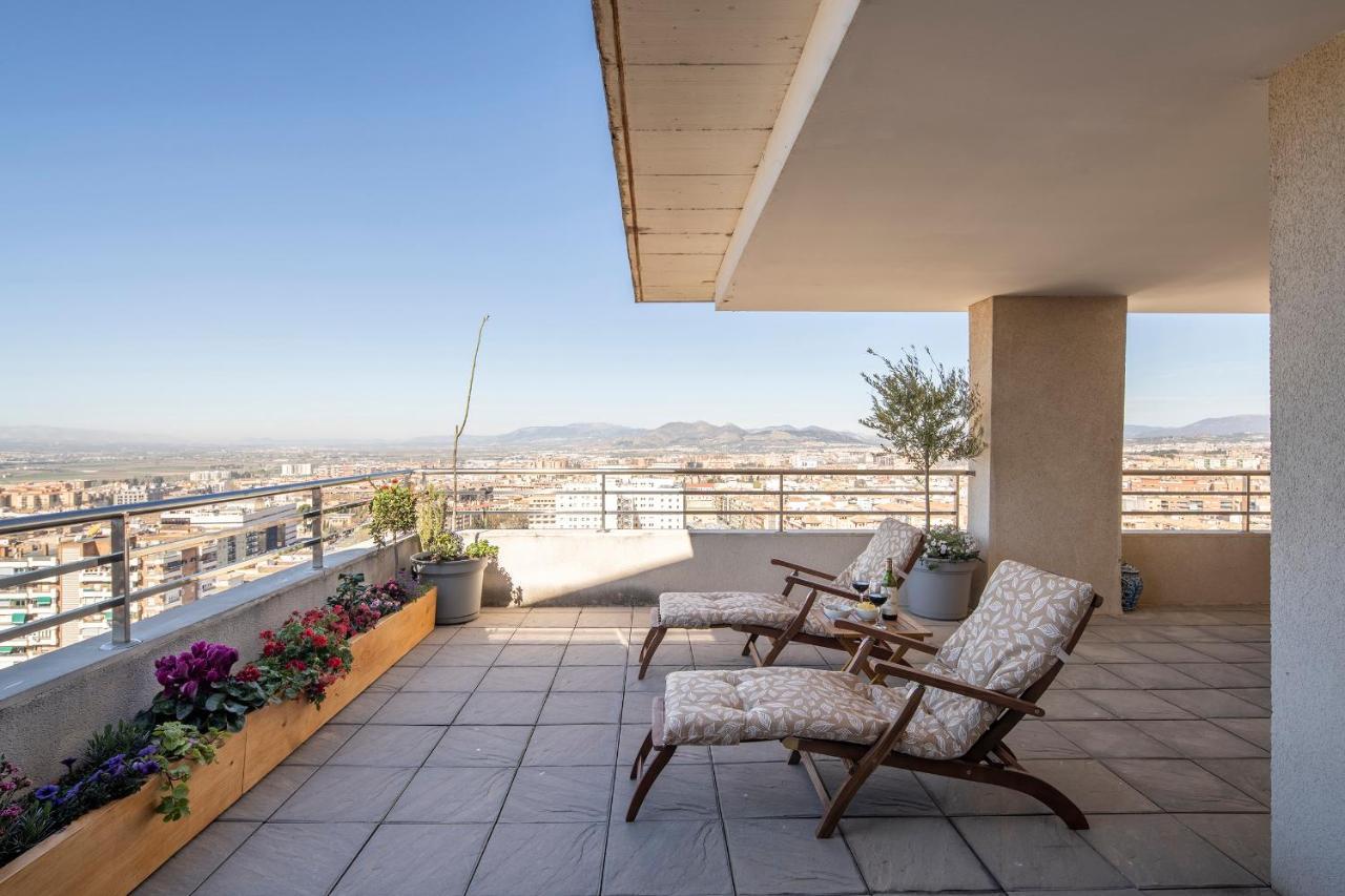 Atico Top Granada, Penthouse, 18-19Th Floor, City Centre, Views, Terrace, Free Parking Dış mekan fotoğraf